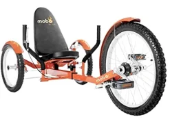 MOBO Triton Pro Adult Recumbent Trike Tangerine