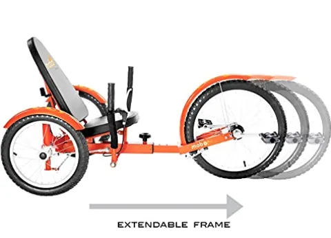 MOBO Triton Pro Adult Recumbent Trike Tangerine