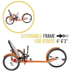 MOBO Triton Pro Adult Tricycle Orange