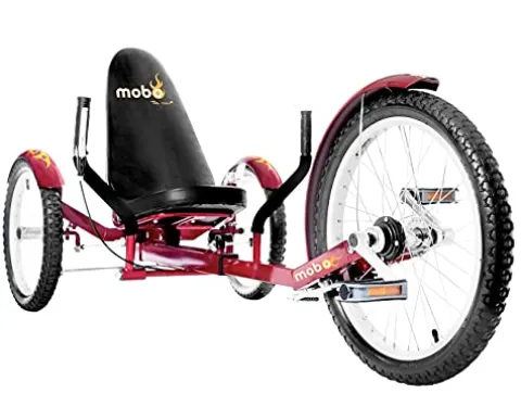 MOBO Triton Pro Adult Tricycle Recumbent Trike Cranberry