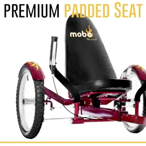 MOBO Triton Pro Adult Tricycle Recumbent Trike Cranberry
