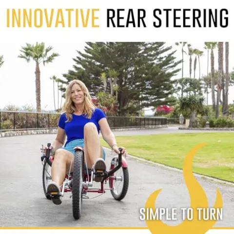 MOBO Triton Pro Adult Tricycle Recumbent Trike Cranberry