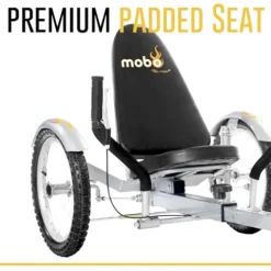 MOBO Triton Pro Recumbent Tricycle Silver