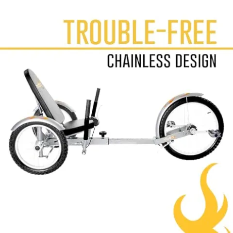 MOBO Triton Pro Recumbent Tricycle Silver