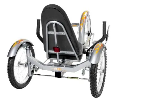 MOBO Triton Pro Recumbent Tricycle Silver