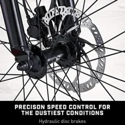 Mongoose Argus Sport Adult Fat Tire Mountain Bike Black