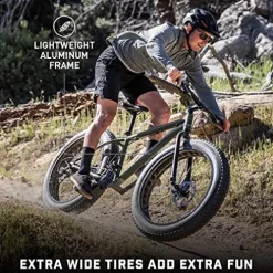 Mongoose Argus Trail Adult Fat Tire Mountain Bike Green