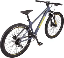Mongoose Colton Adult Mountain Bike Hardtail 7-Speed 17-Inch Aluminum Frame 27.5-Inch Wheels Slate Blue