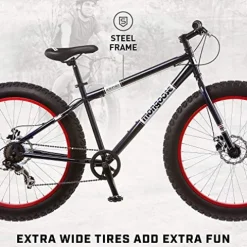 Mongoose Dolomite Mens Fat Tire Mountain Bike Navy Blue