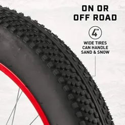 Mongoose Dolomite Mens Fat Tire Mountain Bike Navy Blue