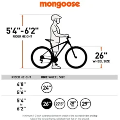 Mongoose Dolomite Mens Fat Tire Mountain Bike Navy Blue