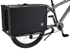 Mongoose Envoy Cargo Bike Grey 26-Inch Wheels 8-Speed Shimano Drivetrain