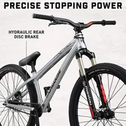 Mongoose Fireball Dirt Jump Mountain Bike 26-Inch Chrome