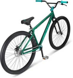 Mongoose Hooligan AL Adult BMX Bike 29×3-Inch Wheels Aluminum Frame Green