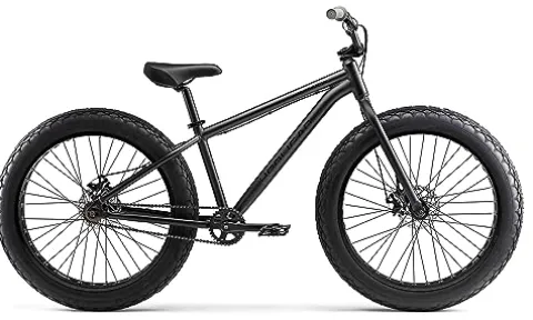 Mongoose Hooligan Fat Tire Adult BMX Bike Black