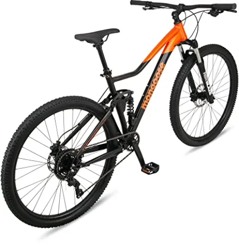 Mongoose Impasse 3.0 Dual Suspension Mountain Bike Black/Orange