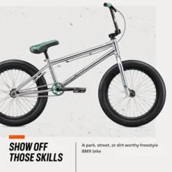 Mongoose Legion L500 Freestyle BMX Bike 20-Inch Silver