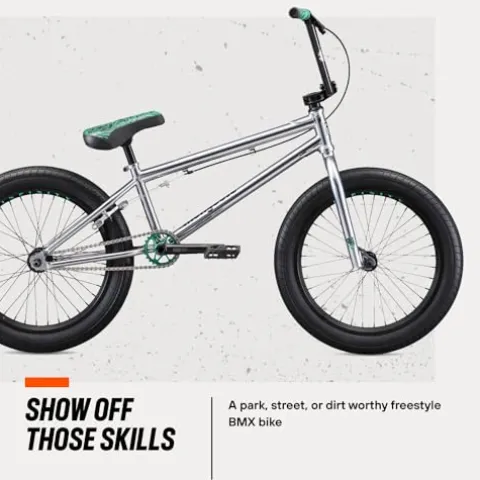 Mongoose Legion L500 Freestyle BMX Bike 20-Inch Silver