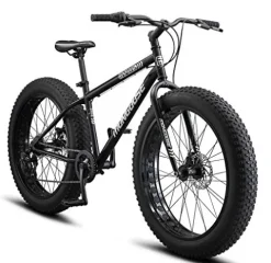 Mongoose Malus Fat Tire Mountain Bike 26-Inch Matte Black