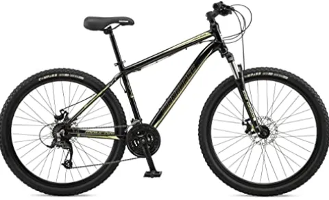 Mongoose Montana Sport Mountain Bike 21-Speed 27.5-Inch Wheels 15-Inch Frame Black