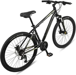 Mongoose Montana Sport Mountain Bike 21-Speed 27.5-Inch Wheels 15-Inch Frame Black