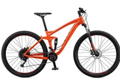 Mongoose Salvo Trail Adult Mountain Bike 29-inch 18-Speed Aluminum Frame Disc Brakes Orange