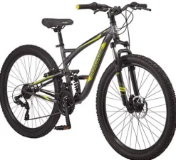 Mongoose Status 2.4 Mountain Bike Dual Suspension Dark Silver