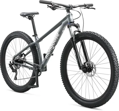 Mongoose Switchback 2 Mountain Bike 9 Speed 27.5-Inch Wheels Small Frame Grey/Switchback 2
