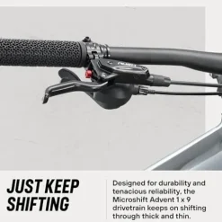 Mongoose Switchback 2 Mountain Bike 9-Speed 29-Inch Wheels Medium Grey