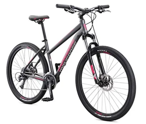 Mongoose Switchback Comp Hardtail Mountain Bike 18-Speed 27.5-Inch Medium Grey