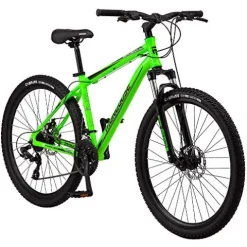 Mongoose Switchback Trail Hardtail Mountain Bike 21-Speed 27.5-Inch Neon Green