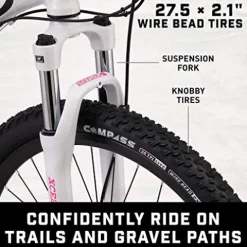 Mongoose Switchback Trail Adult Mountain Bike White