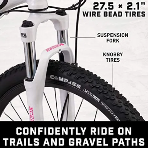 Mongoose Switchback Trail Adult Mountain Bike White