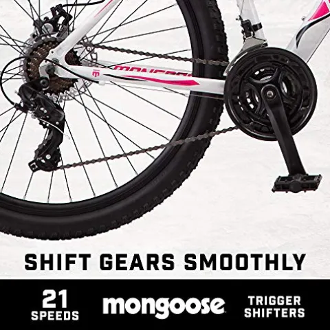 Mongoose Switchback Trail Adult Mountain Bike White