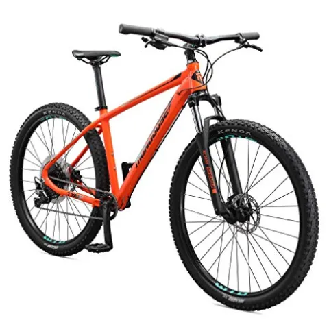 Mongoose Tyax Comp Adult Mountain Bike 29-Inch Wheels Tectonic T2 Aluminum Frame Rigid Hardtail Hydraulic Disc Brakes Mens Large Frame Orange