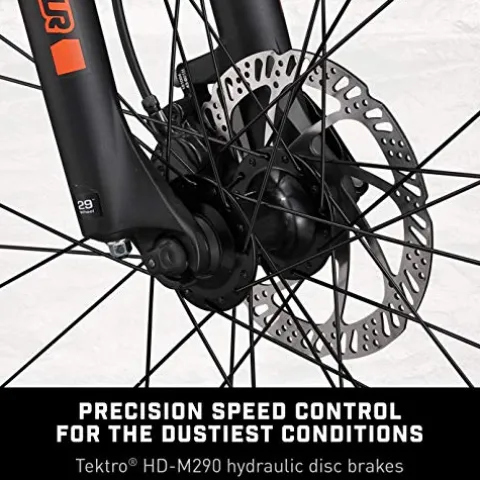 Mongoose Tyax Comp Adult Mountain Bike 29-Inch Wheels Tectonic T2 Aluminum Frame Rigid Hardtail Hydraulic Disc Brakes Mens Large Frame Orange