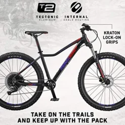 Mongoose Tyax Comp Mountain Bike Tectonic T2 Aluminum Frame Black