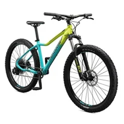 Mongoose Tyax Expert Adult Mountain Bike 27.5-Inch Yellow/Teal