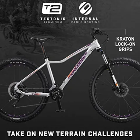 Mongoose Tyax Sport Mountain Bike Tectonic T2 Aluminum Frame White