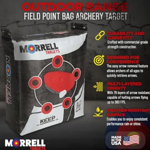Morrell Keep Hammering Crossbow Archery Bag Target 54 lb 4 Pack White