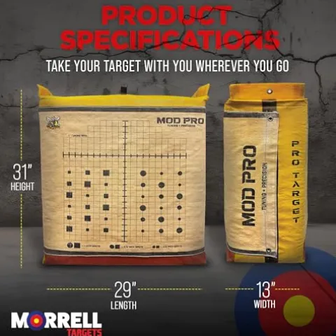 Morrell Yellow Jacket MOD Pro Archery Target with E-Z Tote Handle, 4 Pack Yellow