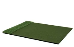 Motivo Golf StrikeDown Dual-Turf Tour Golf Hitting Mat Green