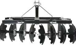 MotoAlliance Impact Implements CAT-0 3 Piece Agricultural Kit – Landscape Rake, Box Scraper, Disc Plow Black