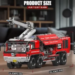 Mould King Airport Rescue Vehicle Building Set 6653 Pieces with Motor/APP Remote Control