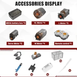 Mould King Airport Rescue Vehicle Building Set 6653 Pieces with Motor/APP Remote Control