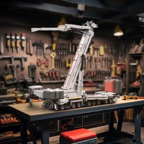 Mould King LTM11200 Technology Crane Building Set 8506 Pieces, APP Programmable White