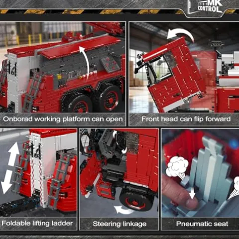 Mould King Tow Truck Technic Building Kit Red