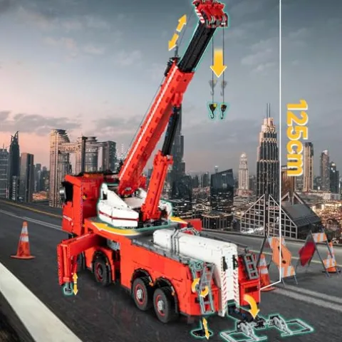 Mould King Tow Truck Technic Building Kit Red