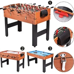 MTN Gearsmith 48″ 3-in-1 Multi Combo Game Table for Kids