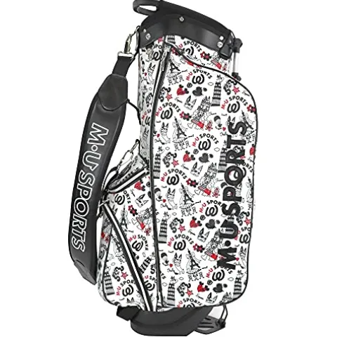 MU Sports 703W7155 Stand Bag White